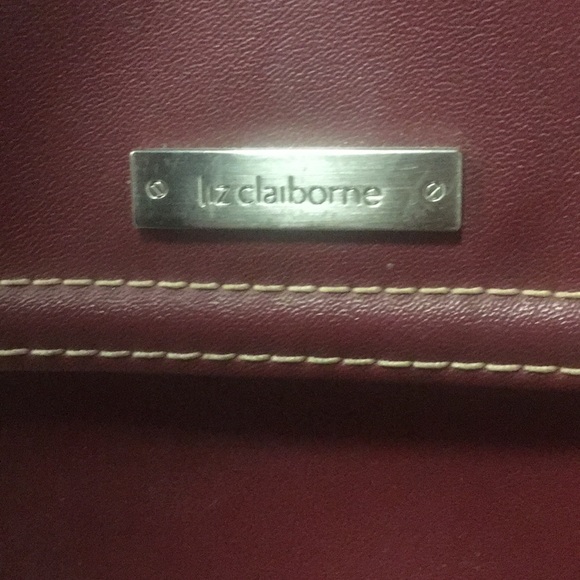 LIZ CLAIBORNE big shoulder purse red - Picture 2 of 4